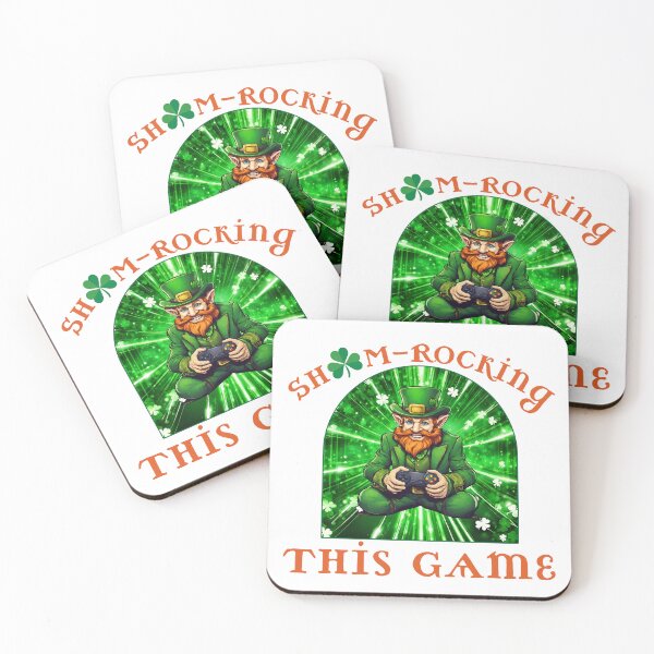 Item preview, SHAM-Rocking This Game Leprechaun designed and sold by Pixels2Patterns.