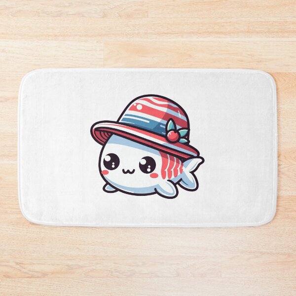 Item preview, Stylish Fish with Hat designed and sold by ArtfulWeave.
