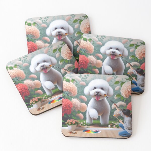 Aperçu de l'œuvre Bichon Frise Art for Dog Lovers créée et vendue par PawspectCreate.