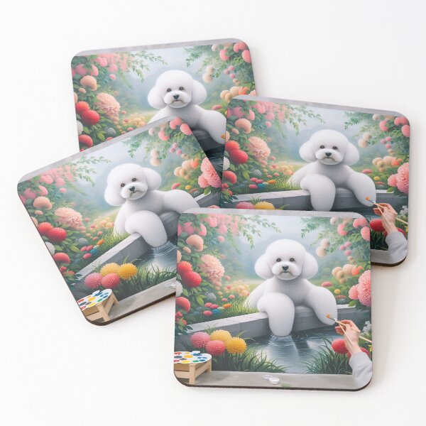 Item preview, Expressive Bichon Frise Illustrations designed and sold by PawspectCreate.
