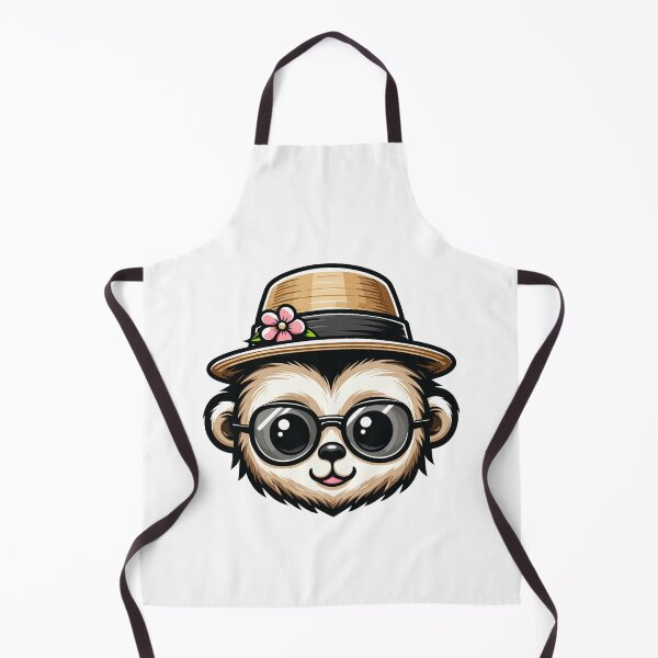 Item preview, Gibbon with Hat designed and sold by ArtfulWeave.