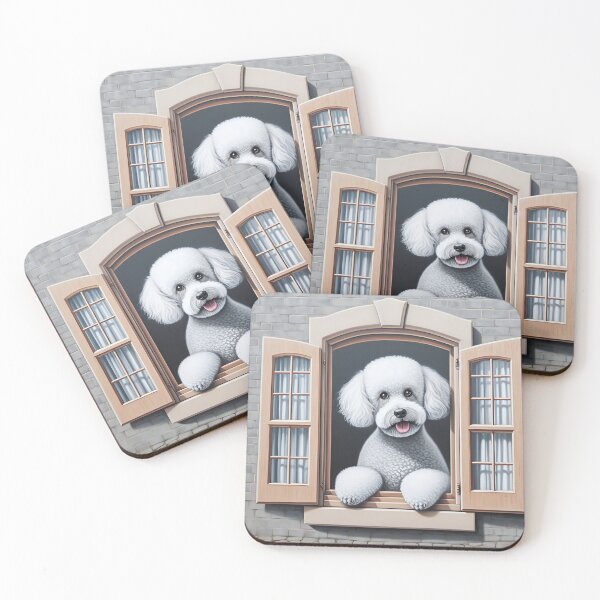 Aperçu de l'œuvre Vibrant Bichon Frise Portraits créée et vendue par PawspectCreate.