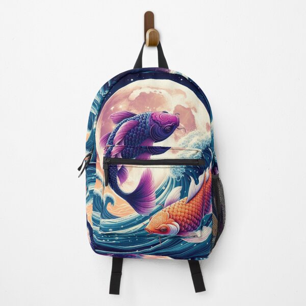 Item preview, Purple and Orange Koi Fish designed and sold by Kourtesy of King.