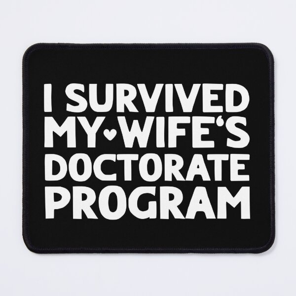 Item preview, Funny Husband Wife's Doctorate Program Cool Graduate Married designed and sold by Stick-Artistry.
