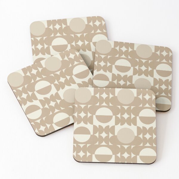 Item preview, Neutral Halftone Geometric Pattern VII designed and sold by Sumaia Sharmin.