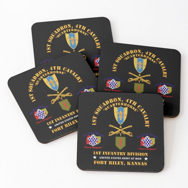 Item preview, Army - 1st Squadron, 4th Cavalry - 1st Inf Div - Devil Bde - Ft Riley, KS X 300 designed and sold by Military Insignia Products.