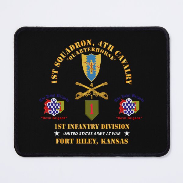 Item preview, Army - 1st Squadron, 4th Cavalry - 1st Inf Div - Devil Bde - Ft Riley, KS X 300 designed and sold by Military Insignia Products.