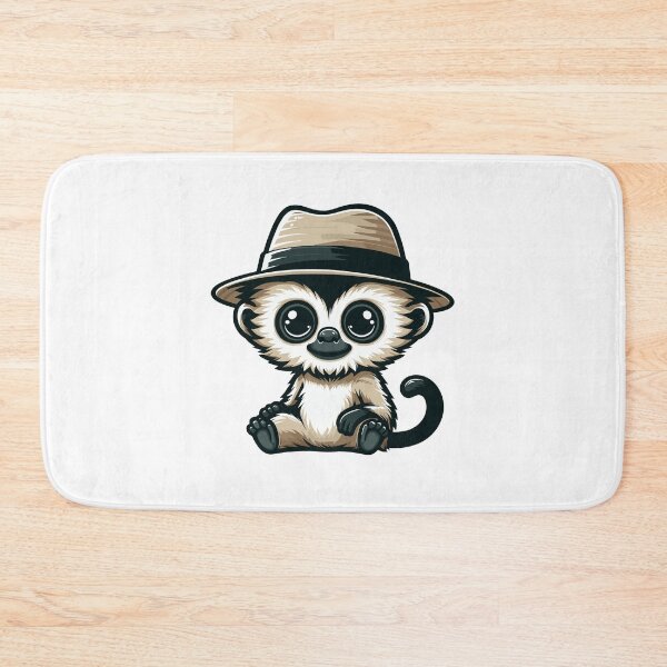 Item preview, Stylish Gibbon with Hat designed and sold by ArtfulWeave.