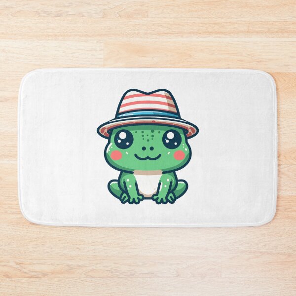 Item preview, Stylish Frog with Hat designed and sold by ArtfulWeave.