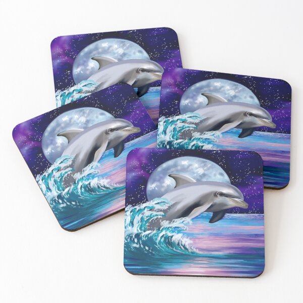 Item preview, Dolphin Leaping Under A Purple Sky designed and sold by Artbythree.