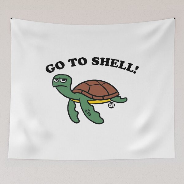Item preview, GO TO SHELL! Turtle Sticker designed and sold by TODD GOLDMAN.