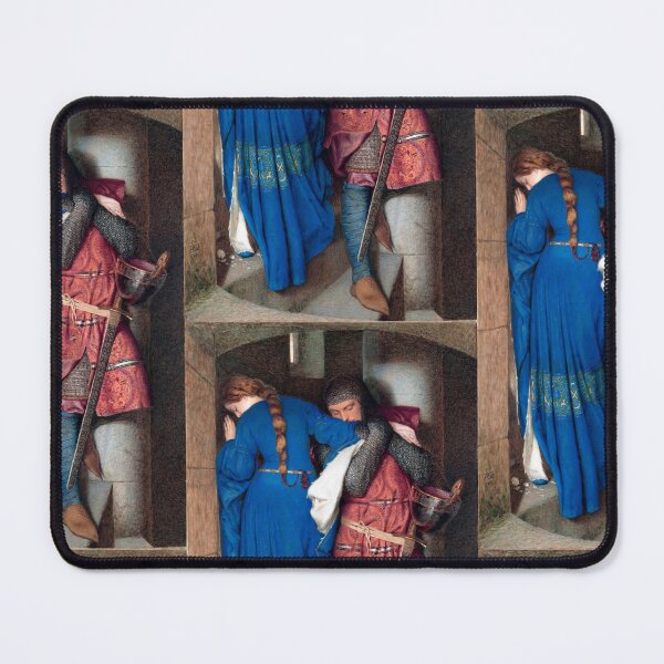 Item preview, Hellelil and Hildebrand, the Meeting on the Turret Stairs by Frederic William Burton designed and sold by TeeARTHY.