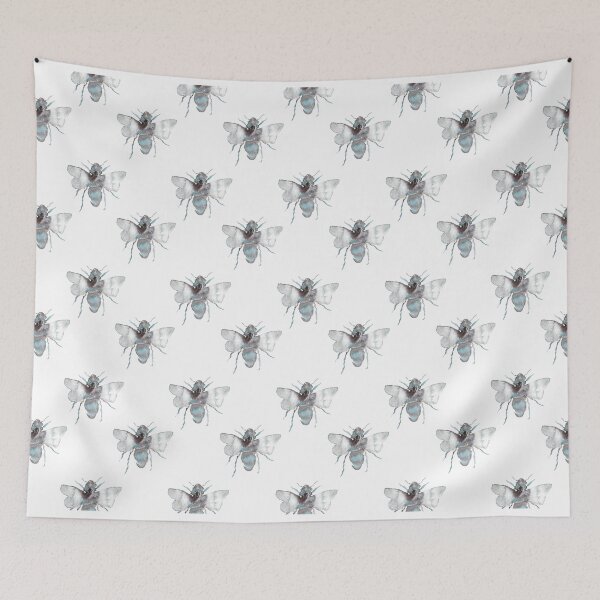Item preview, Elodie – Moonstone Blue on White designed and sold by Elizabeth Becker.