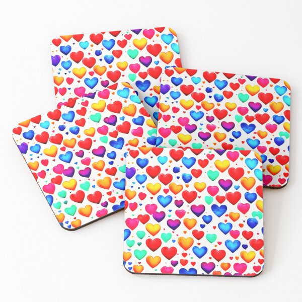 Item preview, Vivid Hearts: Colorful Painting Art designed and sold by Health And Fitness Posts e-Store.