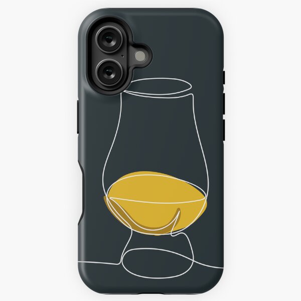 Item preview, Glencairn Glass One Line White Design designed and sold by TheWhiskyBox.