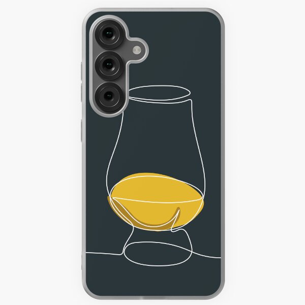Item preview, Glencairn Glass One Line White Design designed and sold by TheWhiskyBox.