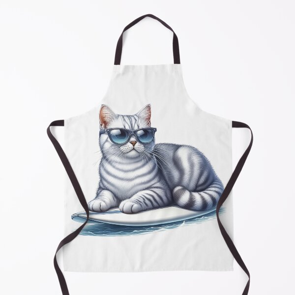 Item preview, Burmilla Cat Silver Surfer - Funny Cat designed and sold by vogocom.