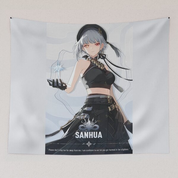 Item preview, Wuthering Waves - Sanhua - Character Official Poster 2024 designed and sold by Krimsy.