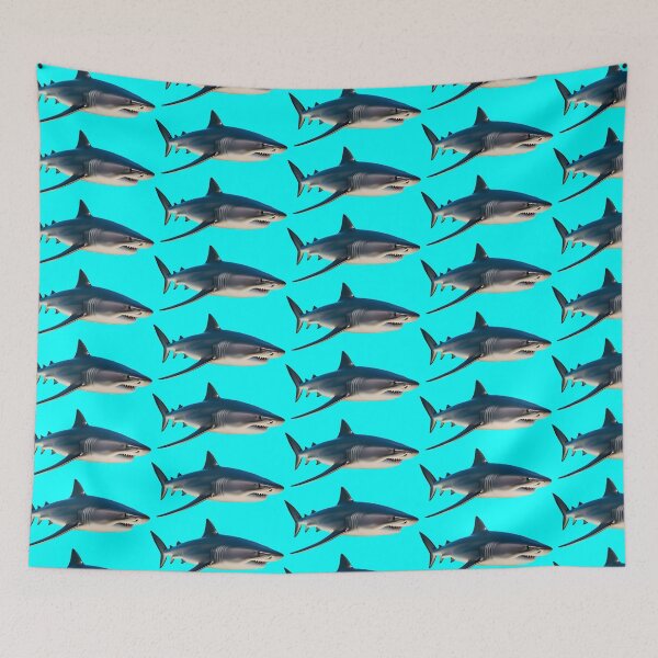 Item preview, SHARK - #00FFFF designed and sold by Marlon Oseguera.