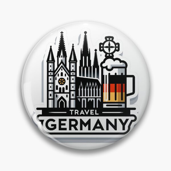 Item preview, Minimalist travel sticker 'Discover Germany designed and sold by pod24.