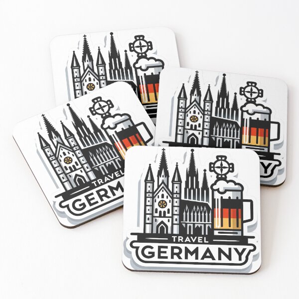 Item preview, Minimalist travel sticker 'Discover Germany designed and sold by pod24.