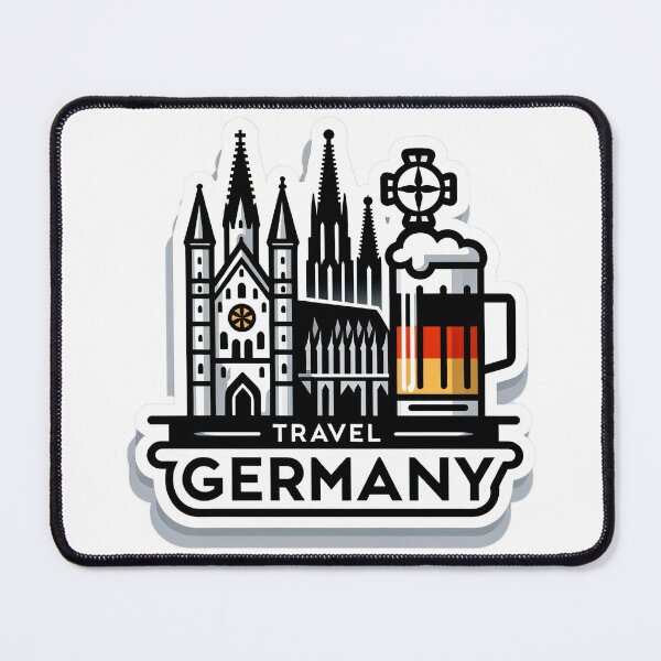 Item preview, Minimalist travel sticker 'Discover Germany designed and sold by pod24.