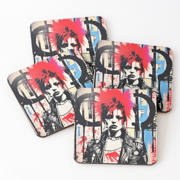 Item preview, vintage punk collage illustration 77s   designed and sold by AiPoliviosArt.