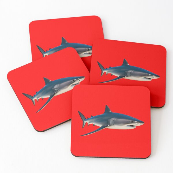Item preview, SHARK - #FF0000 designed and sold by Marlon Oseguera.