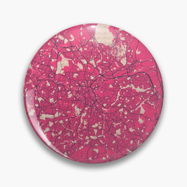 Item preview, Birmingham City Map of West Midlands, England - Blossom designed and sold by deMAP.