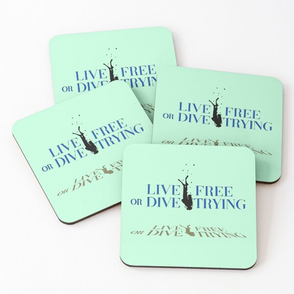Item preview, Live free or Dive trying for scuba divers pushing the limits. designed and sold by NoticePrint.