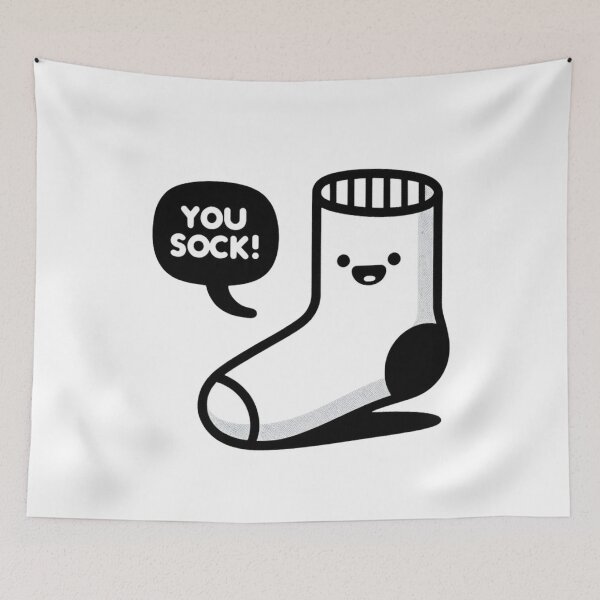 Item preview, “Sock Pun: You Sock!” designed and sold by Sovi14.