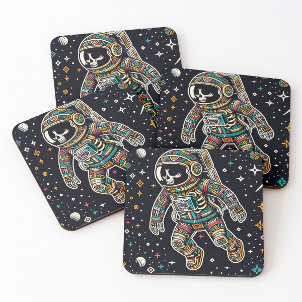 Item preview, "Space Explorer Skull - Tenango Art" designed and sold by zzz888.