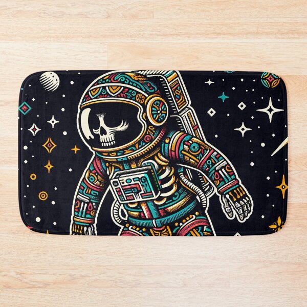 Item preview, "Space Explorer Skull - Tenango Art" designed and sold by zzz888.
