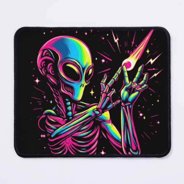 Item preview, "Neon Extraterrestrial: Vibrant Alien Art" designed and sold by DarkSideArtz.