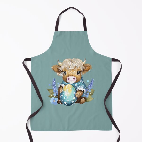 Item preview, cow baby hugging a big easter egg designed and sold by Firas Aljazzar.