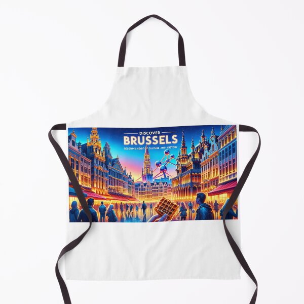 Item preview, Minimalist travel stickers: Glowing Brussels at night designed and sold by pod24.
