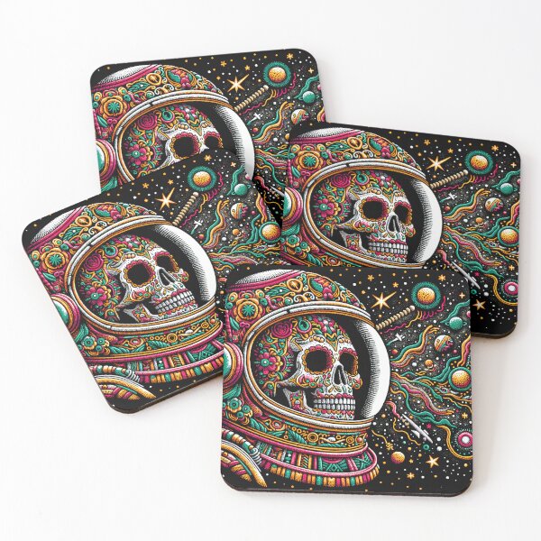 Item preview, "Roaming Skull Astronaut in Space - Tenango Art" designed and sold by zzz888.