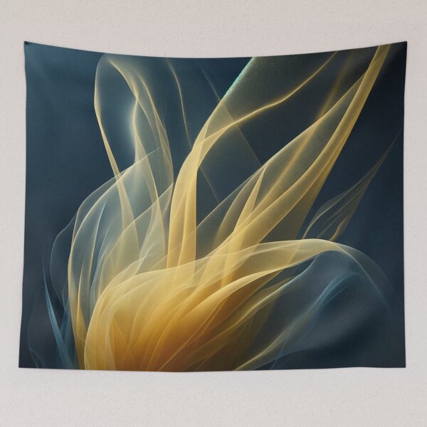 Item preview, Yellow Veil on Dark Blue designed and sold by CardsStudio.