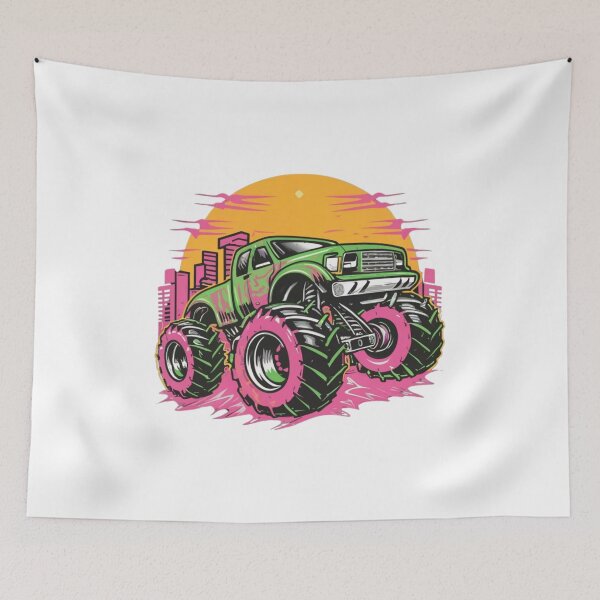Item preview, Unleashing the Monster Truck Madness designed and sold by badjershop.