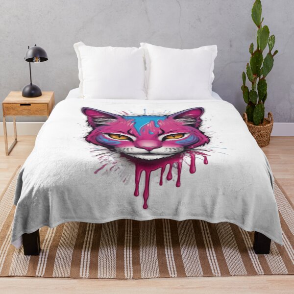 Item preview, Logotipo de Sticky Kitty Graffiti: arte cursivo rosa, azul y lila designed and sold by SSulatul101.