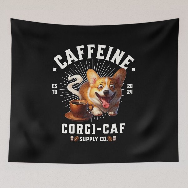 Item preview, Caffeine Corgi designed and sold by Eagleson21.