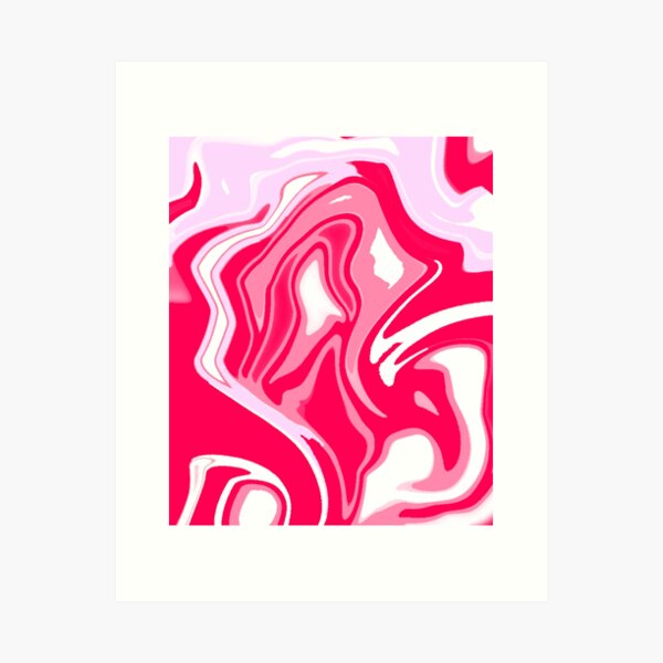 Item preview, Pink and red liquid design designed and sold by Nikunicka.