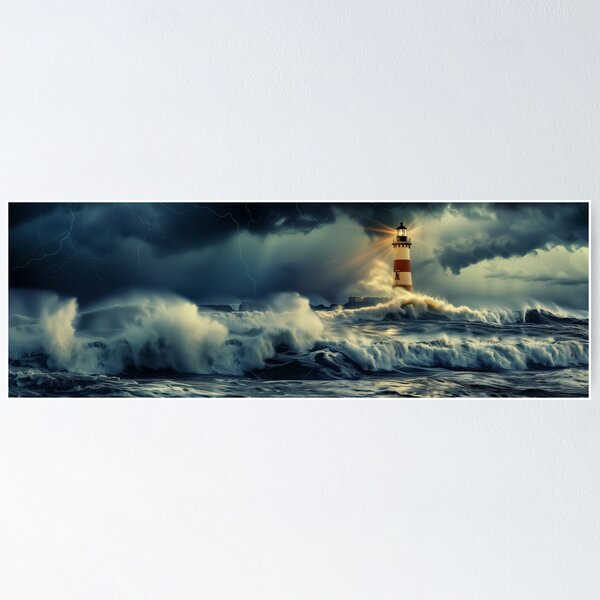 Item preview, Stormy sea with glow designed and sold by K-Ostfriesland.