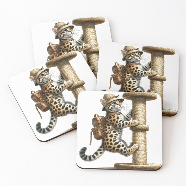 Item preview, California Spangled Jungle Gym Antics - Funny Cat designed and sold by vogocom.