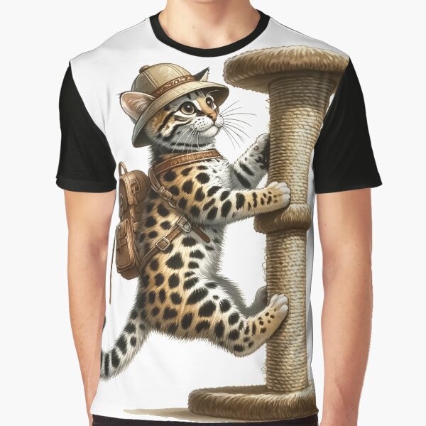 Item preview, California Spangled Jungle Gym Antics - Funny Cat designed and sold by vogocom.