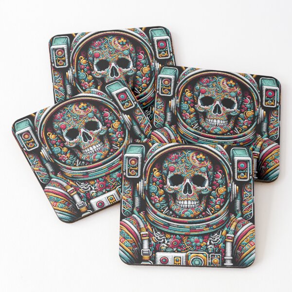 Item preview, "Skull Astronaut - Tenango Art Exploration" designed and sold by zzz888.