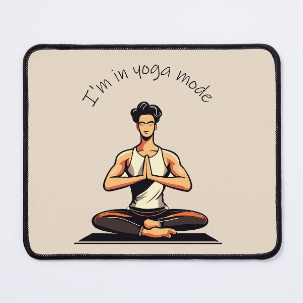 Item preview, Copia de  I'm in yoga mode - blue vibes -man designed and sold by BucleCasaDi.