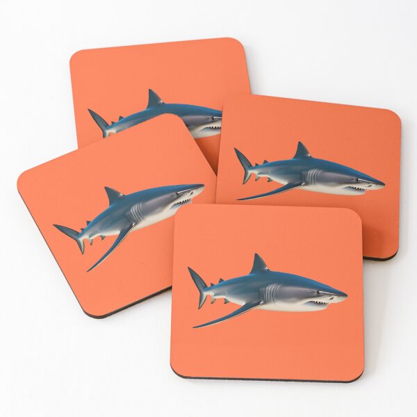 Item preview, SHARK - #FF6633 designed and sold by Marlon Oseguera.