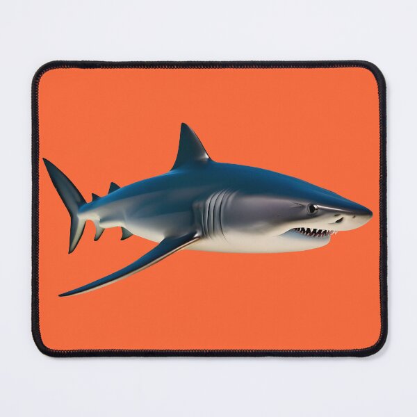 Item preview, SHARK - #FF6633 designed and sold by Marlon Oseguera.