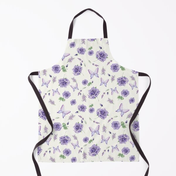 Item preview, Purple Flowers and Butterflies - Calm - Seamless Pattern designed and sold by patternjp.
